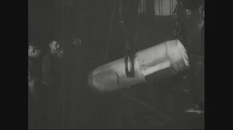Metal being lifted by machine Stock Footage 43313218