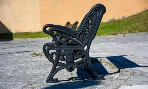 Metal bench 5 Stock Photos