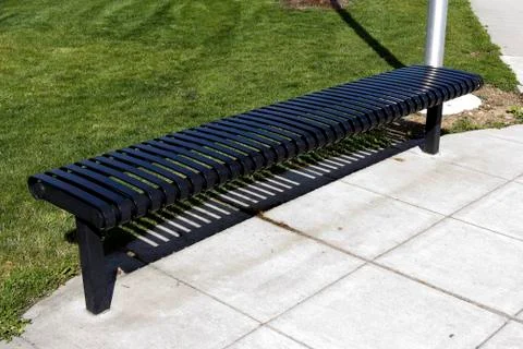Metal bench Stock Photos