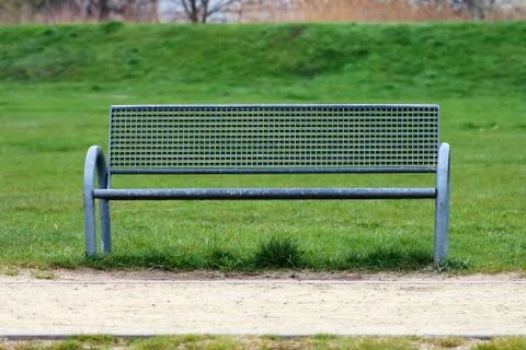 Metal bench Stock Photos