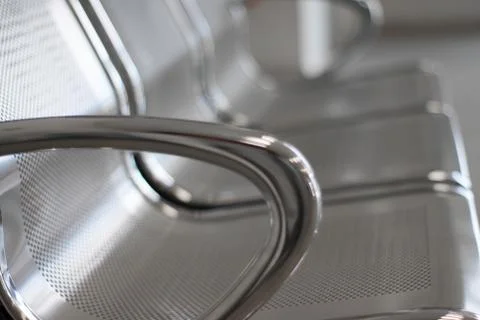 Metal bench Stock Photos