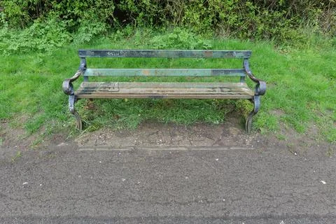 Metal bench Stock Photos