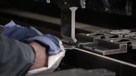 Metal bending 2 Stock Footage 68391371