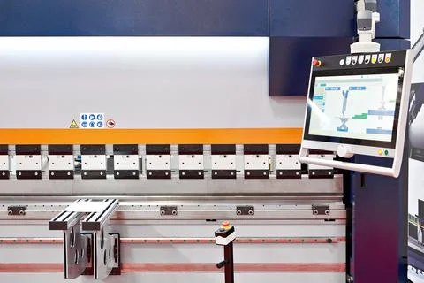 Metal bending CNC machine Stock Photos