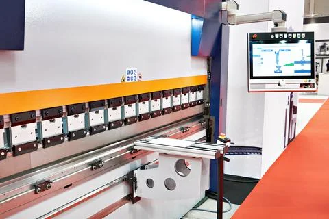 Metal bending CNC machine Stock Photos