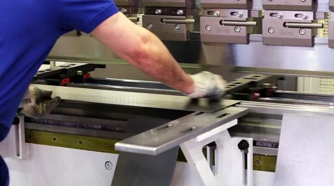 Metal bending machine Stock Footage 51922391