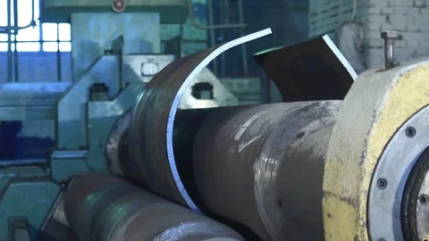 Metal bending machine Stock Footage 76595035