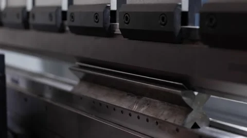 Metal bending machine Stock Footage 168124136