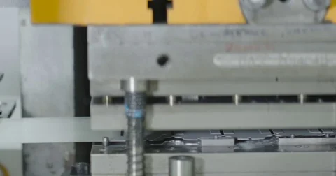 Metal bending machine. Production line Video stock 73501074
