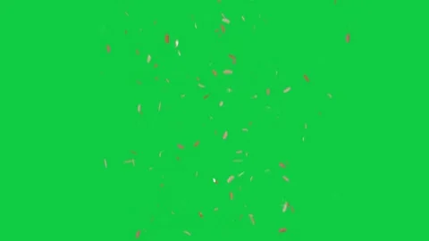 Metal bits entering above, falling, rotating, widening, scattering, creating Stock Footage 337506306