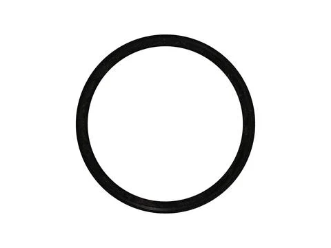 Metal black filter frame for camera lens isolated on white background. Stock Photos