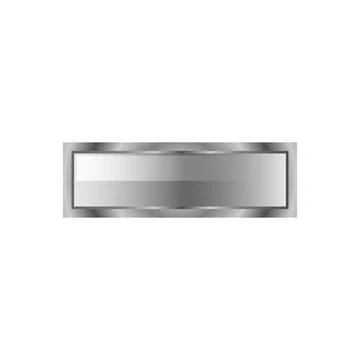 Metal blank realistic button design vector Illustrazione stock