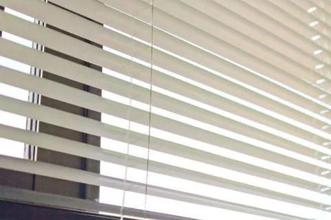 Metal blinds with drawstring Stock Photos