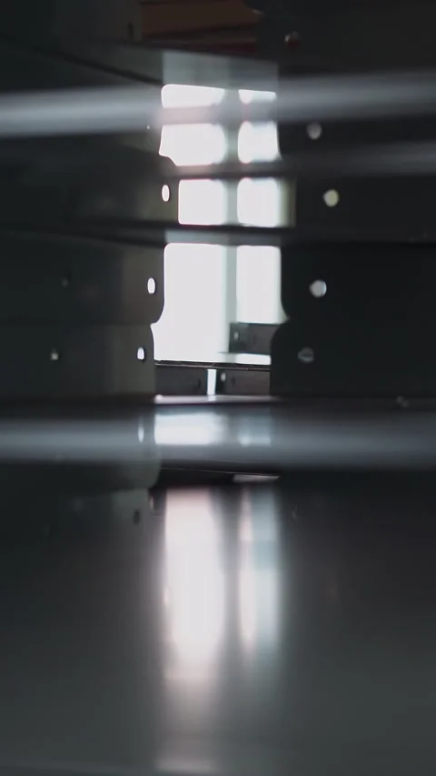 Metal blocks with thin rods stack in metalwork plant shop 動画素材 309054645