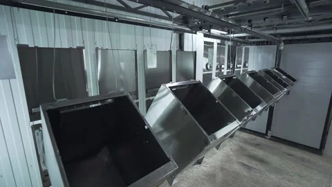 Metal boxes Stock Footage 139047938