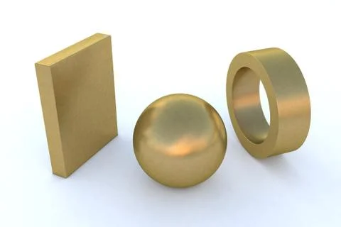 Metal Brass Stock Illustration