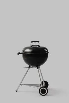 Metal brazier with lid on light background Stock Photos