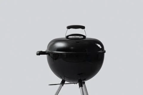 Metal brazier with lid on light background Stock Photos
