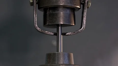 Metal break test on factory. engineering tensile strength machine in testing Video stock 68823072