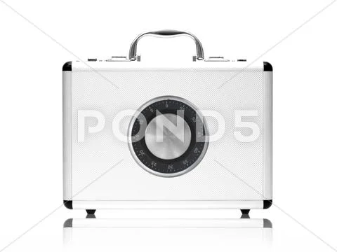 Metal briefcase Stock Illustration