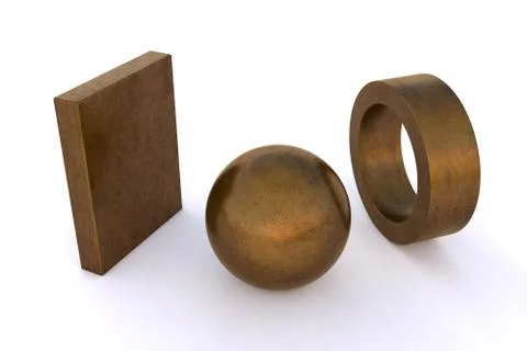 Metal Bronze Old Stock Illustration