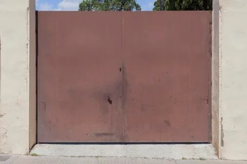 Metal brown solid Gate Stock Photos