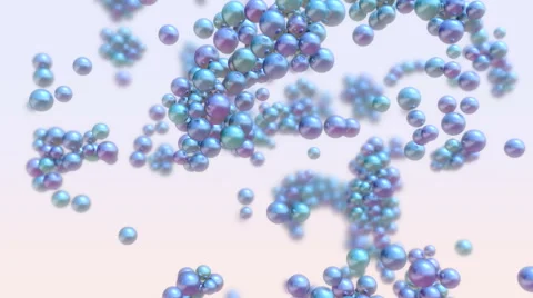 Metal bubbles.Seamless loop Stock Footage 46704583