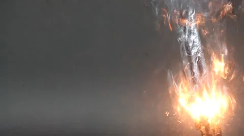 Metal burning under water Stock Footage 63336182