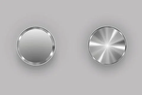 Metal buttons Stock Illustration