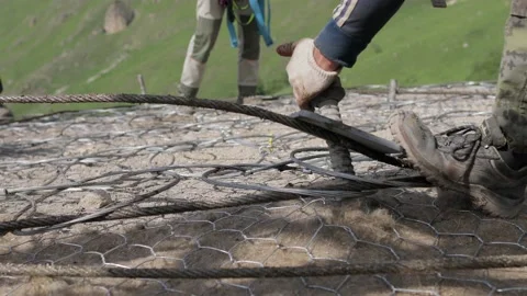 Metal cable Stock Footage 232299091