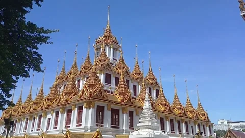 Metal caltle, Loha Prasat Stock Footage 293687995