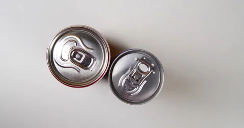 Metal can with a drink Stock Footage 143123085