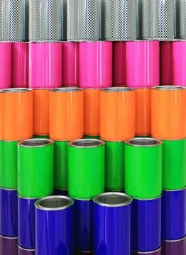 Metal cans Stock Photos