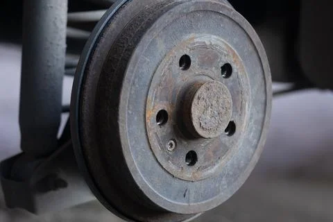 Metal car disk Stock Photos