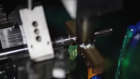 Metal Carving Precision cutting tools Stock Footage 288227188