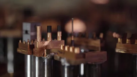 Metal carving tools 5 Video stock 288227129