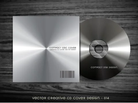 Metal cd cover Stock Illustration