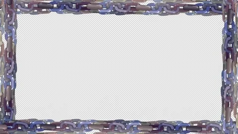 Metal chain animated frame. Stock Footage 238389985