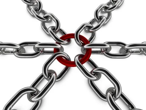 Metal Chain Concept Graphic Stock Illustration