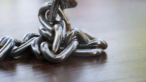 Metal Chain Falling Stock-Footage 129200809