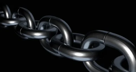 Metal chain. Stock Footage 131441083