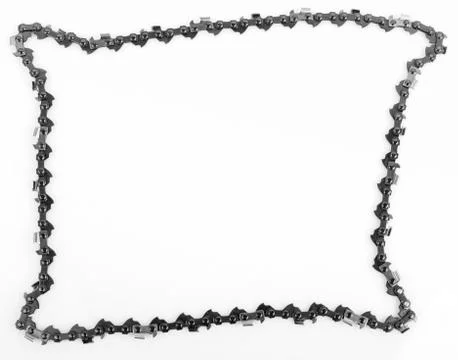 Metal chain saw pattern background Stockfoto's