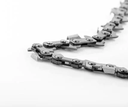 Metal chain saw pattern background Foto stock