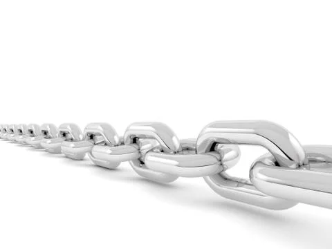 Metal chain on a white background. Stock-Illustration