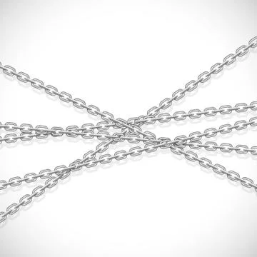 Metal chains Stock Illustration