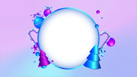 METAL CHRISTMAS FRAME GRADIENT 스톡 동영상 256767329