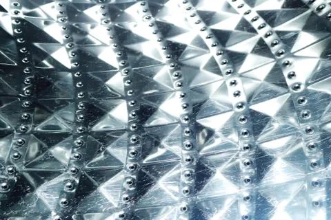 Metal chrome texture from dryer machine Foto stock