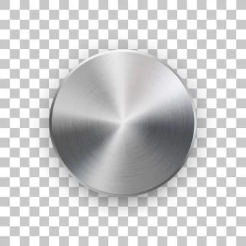 Metal Circle Badge Stock Illustration