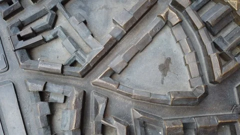 Metal city model. 3D model. Stock-Footage 123243864
