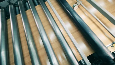 Metal cladding panels production at rolling mill Stock Footage 144367722